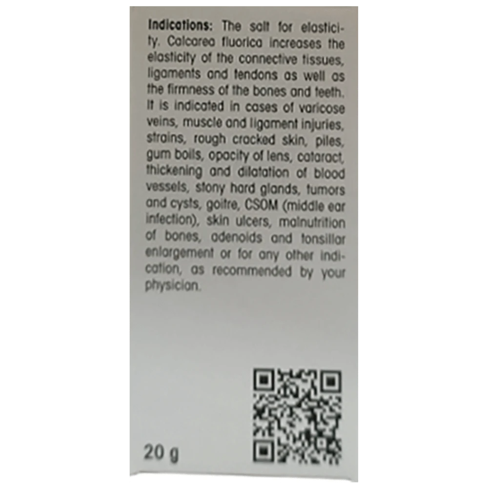 Dr Reckeweg Calcarea Fluorica Biochemic Tablet 200X bottle of 20 gm Biochemic Tablet