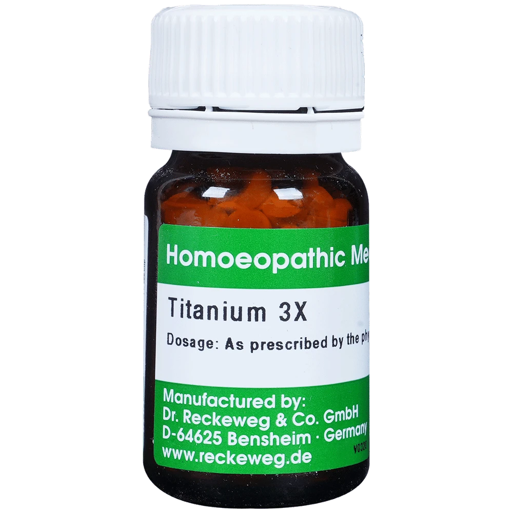 Dr. Reckeweg Titanium Trituration Tablet 3X bottle of 20 gm Trituration Tablet