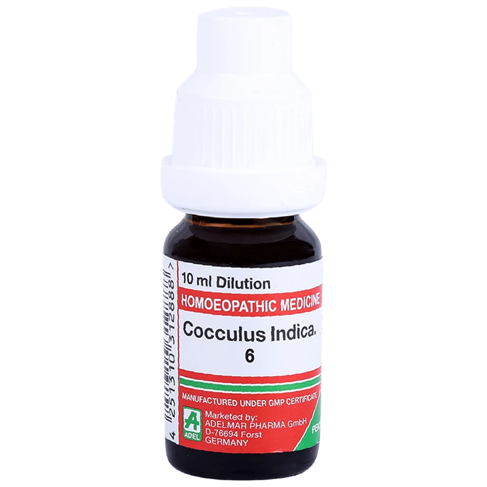 ADEL Cocculus Indica. Dilution 6 bottle of 10 ml Dilution