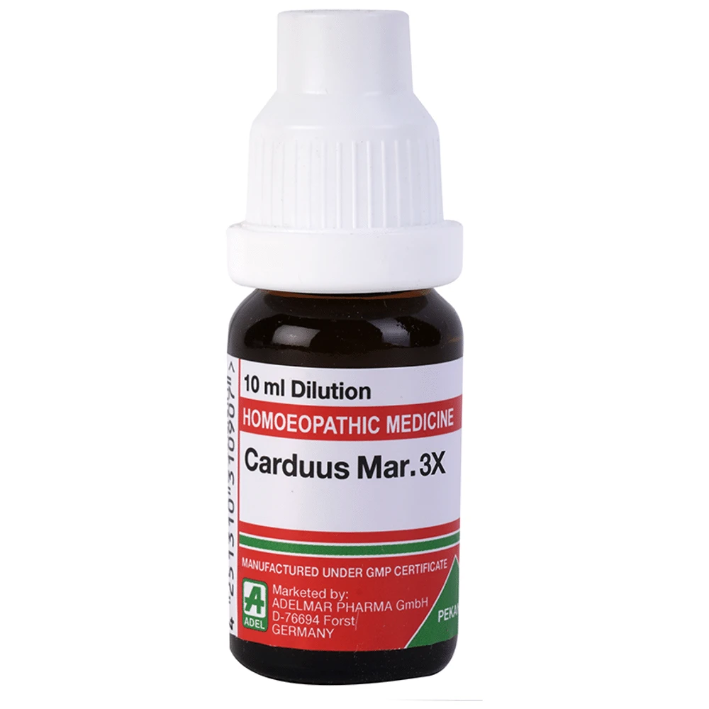 ADEL Carduus Mar Dilution 3X bottle of 10 ml Dilution