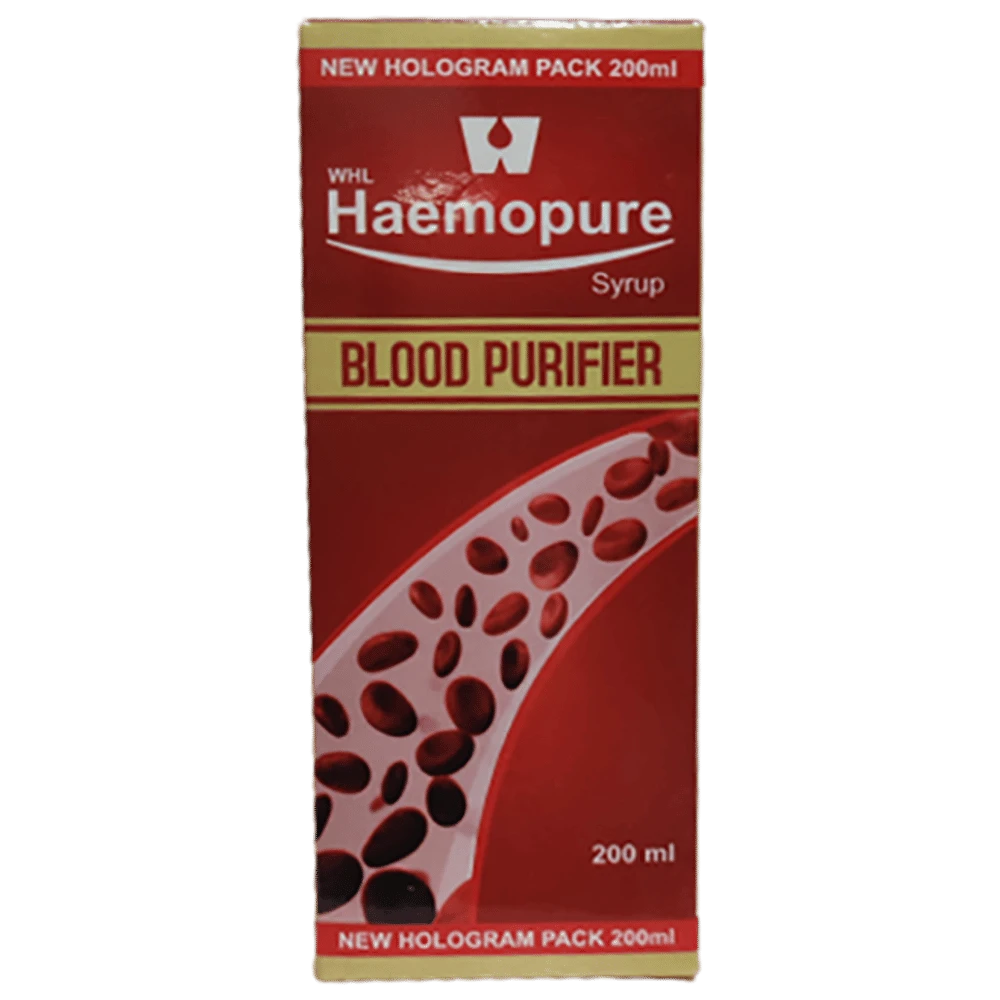 Dr. Wellmans WHL Haemopure Blood Purifier Syrup bottle of 200 ml Syrup