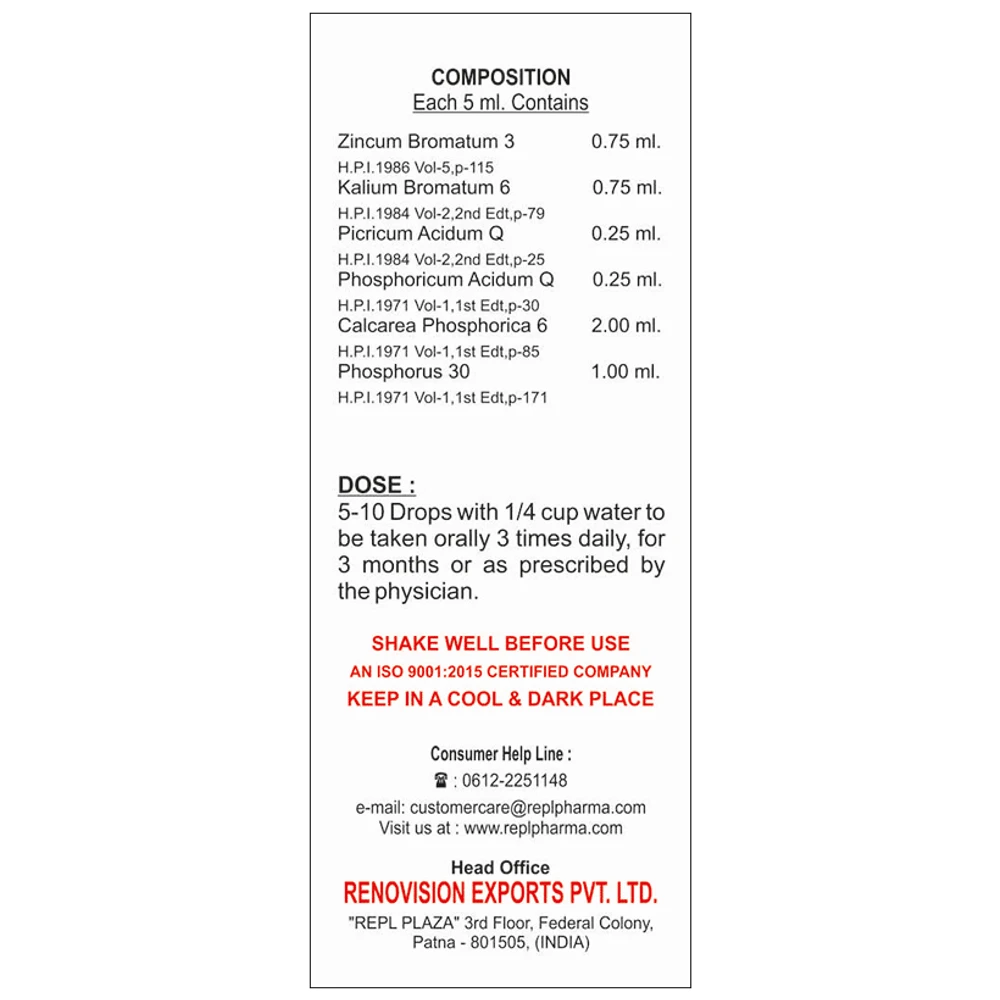 REPL Dr. Advice No.168 Brain Fag-En Drop bottle of 30 ml Drop