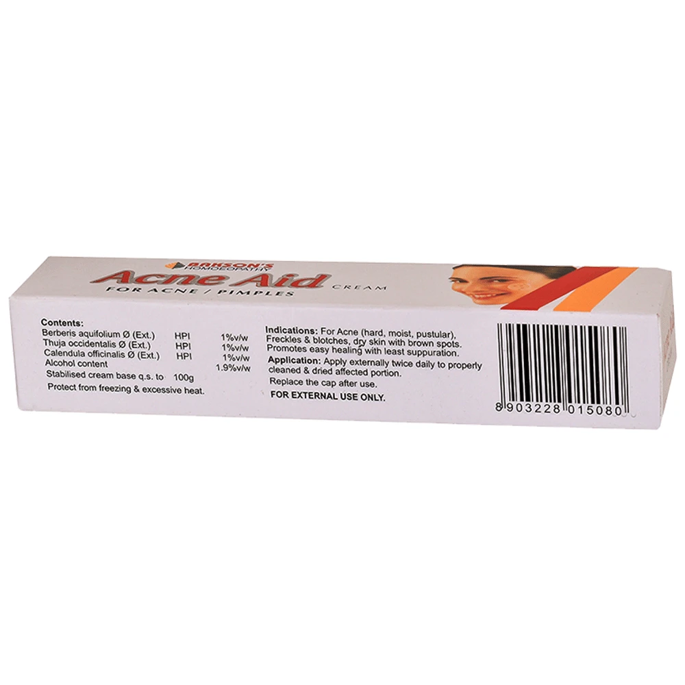 Bakson's Homeopathy Acne Aid Cream tube of 30 gm Cream Bakson's Homeopathy Acne Aid Cream tube of 30 gm Cream