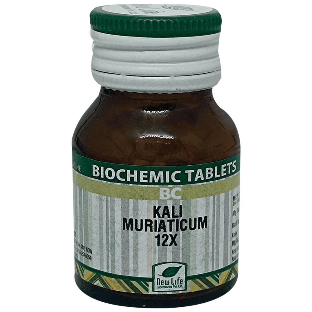 New Life Kali Muriaticum Biochemic Tablet 12X bottle of 25 gm Biochemic Tablet New Life Kali Muriaticum Biochemic Tablet 12X bottle of 25 gm Biochemic Tablet