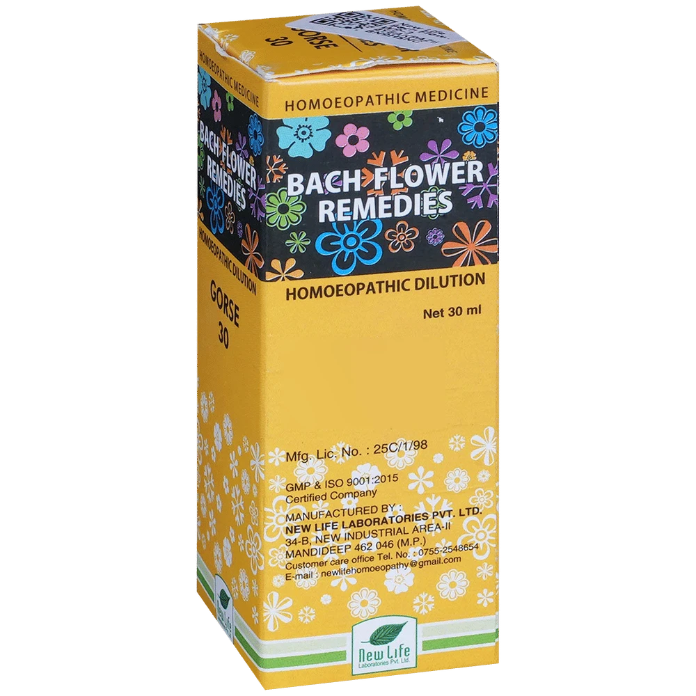 New Life Bach Flower Gorse 30 bottle of 30 ml Dilution