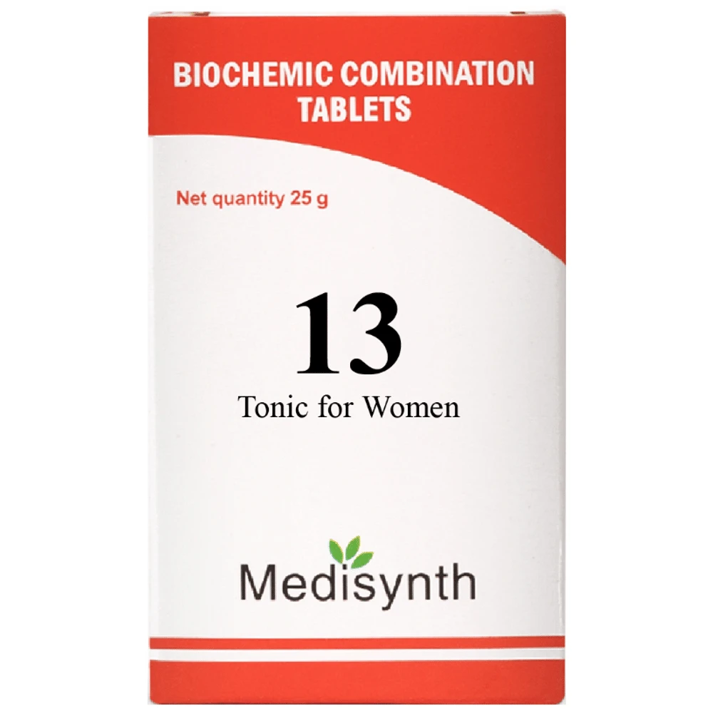 Medisynth Bio-chemic Combination No.13 Tonic for Women bottle of 25 gm Biocombination Tablet