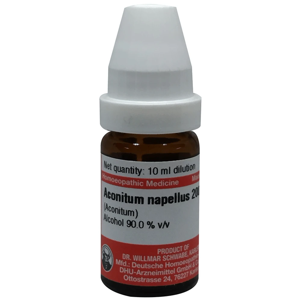 Dr Willmar Schwabe Germany Aconitum Napellus (Aconitum) Dilution 200 bottle of 10 ml Dilution