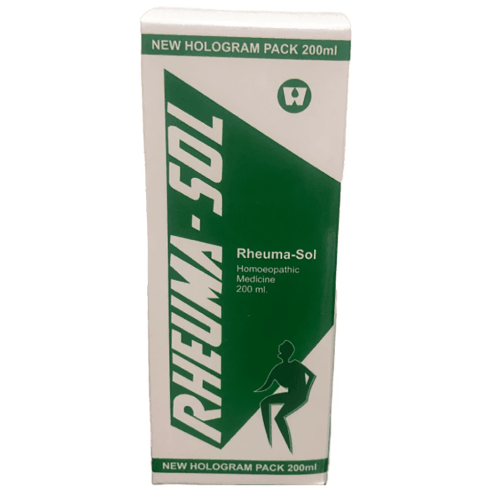 Dr. Wellmans Rheuma-Sol Syrup bottle of 200 ml Syrup