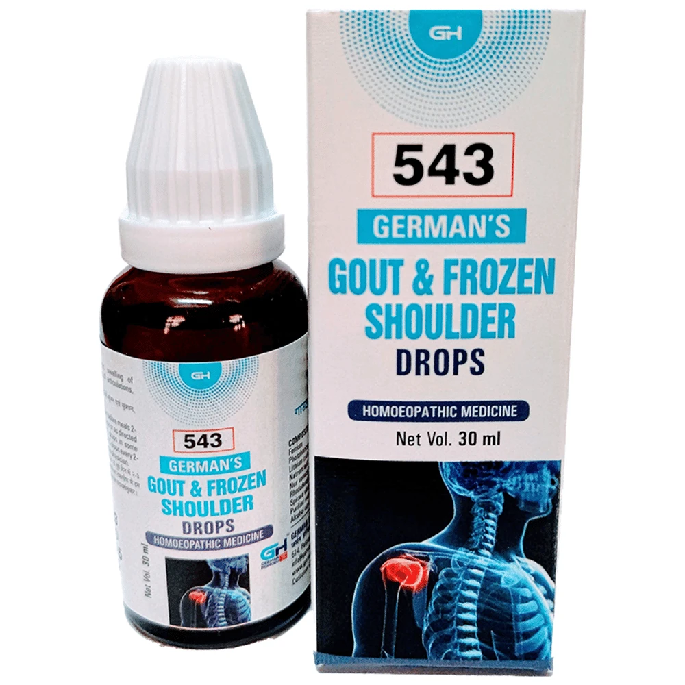 German's 543 Gout & Frozen Shoulder Drop bottle of 30 ml Drop German's 543 Gout & Frozen Shoulder Drop bottle of 30 ml Drop