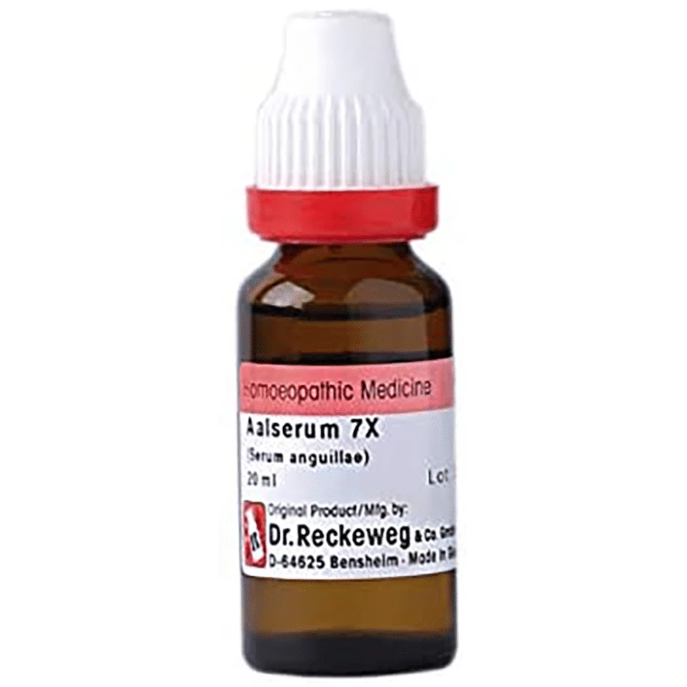 Dr. Reckeweg Aalserum 7X Mother Tincture Q bottle of 20 ml Mother Tincture Dr. Reckeweg Aalserum 7X Mother Tincture Q bottle of 20 ml Mother Tincture