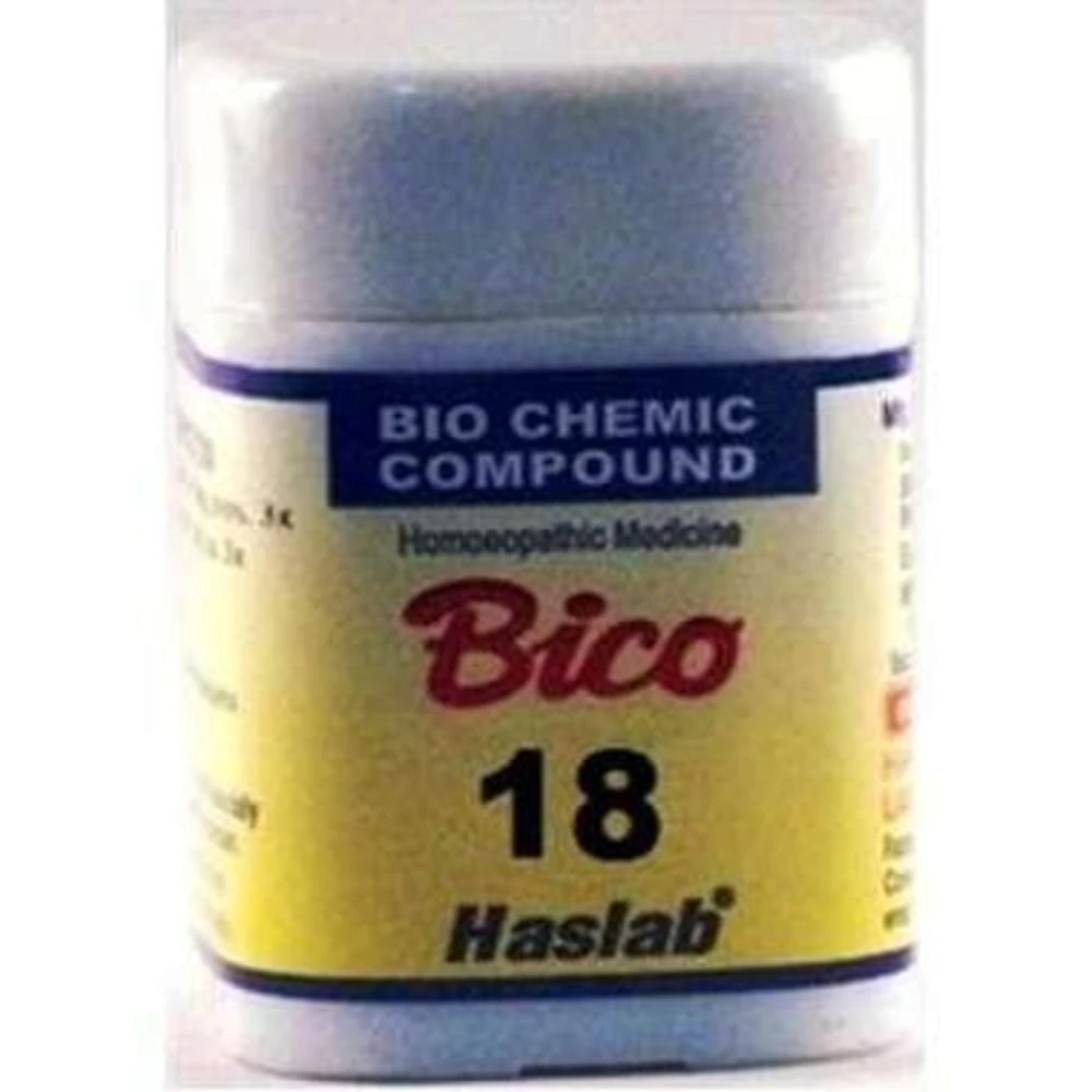 Haslab Bico 18 Biochemic Compound Tablet bottle of 20 gm Tablet Haslab Bico 18 Biochemic Compound Tablet bottle of 20 gm Tablet
