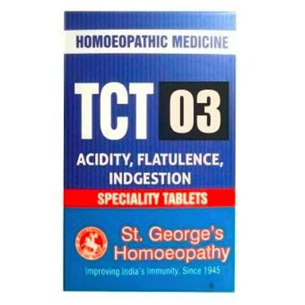 St. George‚Äôs TCT 03 Acidity Flatulence, Indigestion Tablet bottle of 30 gm Tablet