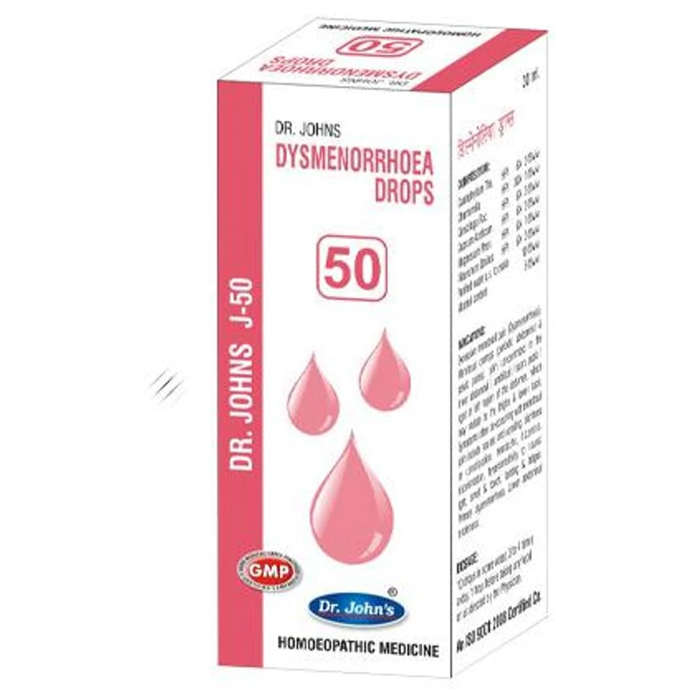 Dr. Johns J-50 Dysmenorrhoea Drop bottle of 30 ml Drop