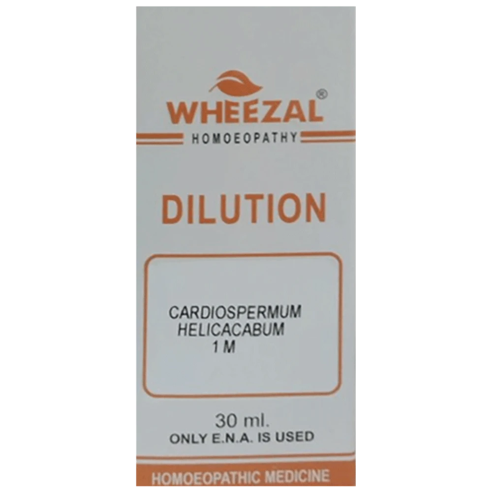 Wheezal Cardiospermum Dilution 1M bottle of 30 ml Dilution