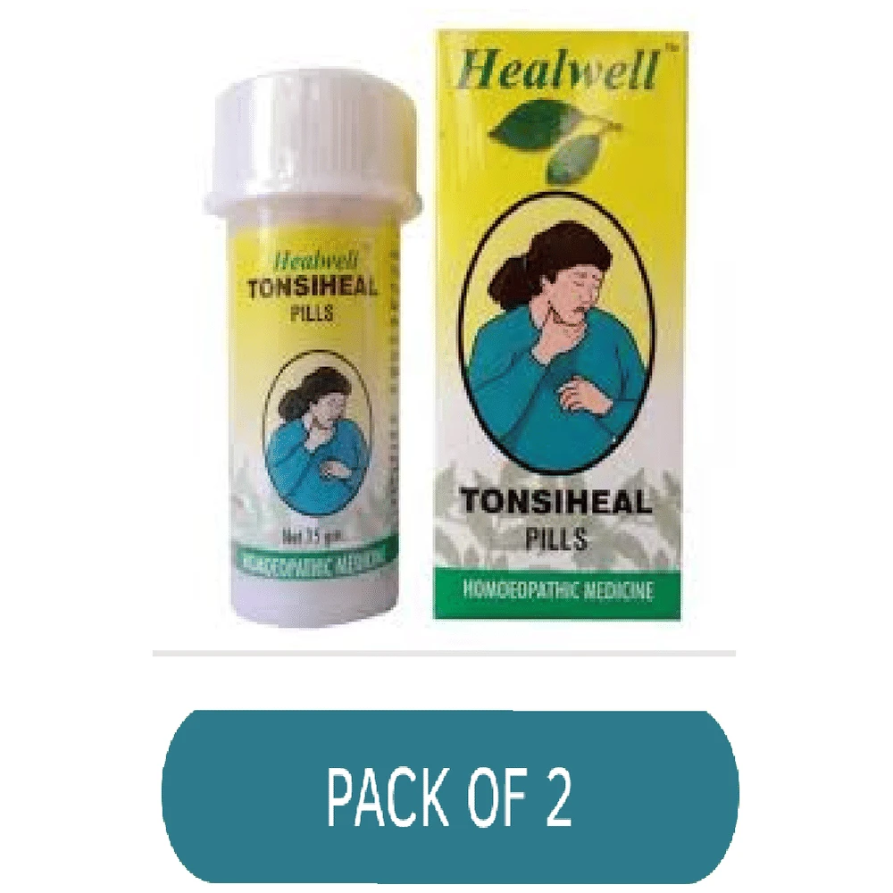 Healwell Tonsiheal Pills bottle of 15 gm Tablet