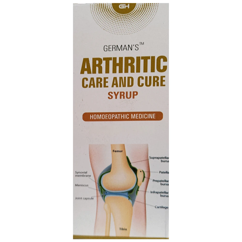 German's Arthritic Care and Cure Syrup bottle of 125 ml Syrup German's Arthritic Care and Cure Syrup bottle of 125 ml Syrup