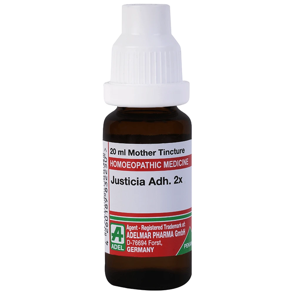 ADEL Justicia Adh. Mother Tincture 2X bottle of 20 ml Mother Tincture