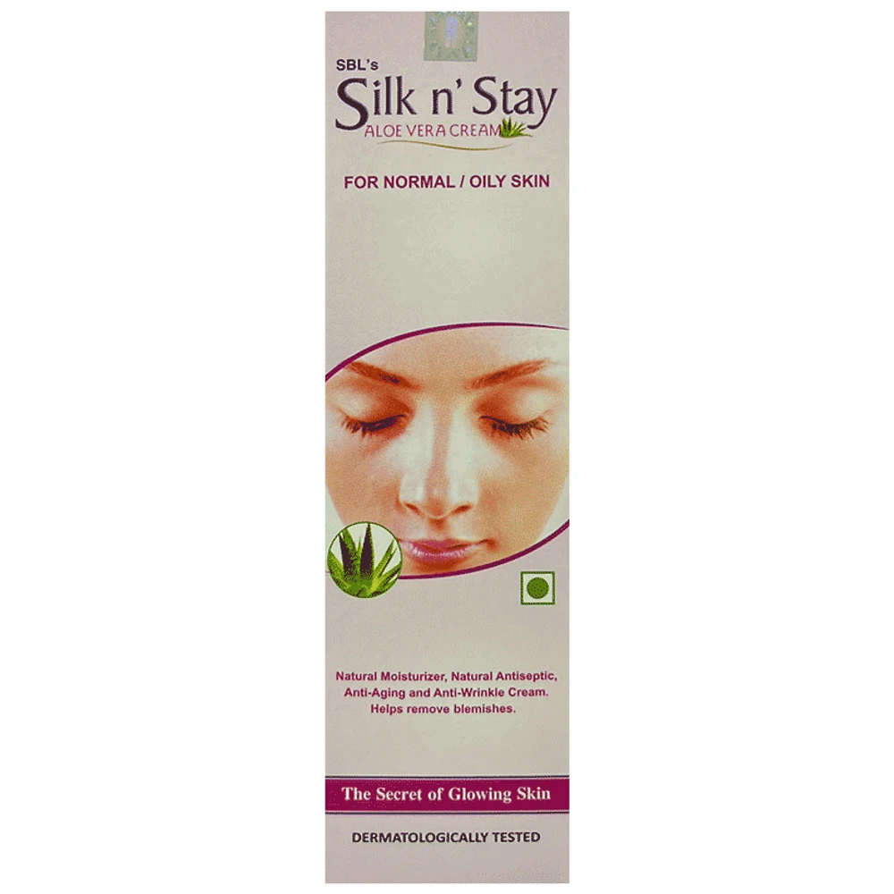 SBL Silk N Stay Aloe Vera Cream for Normal / Oily Skin tube of 100 gm Cream