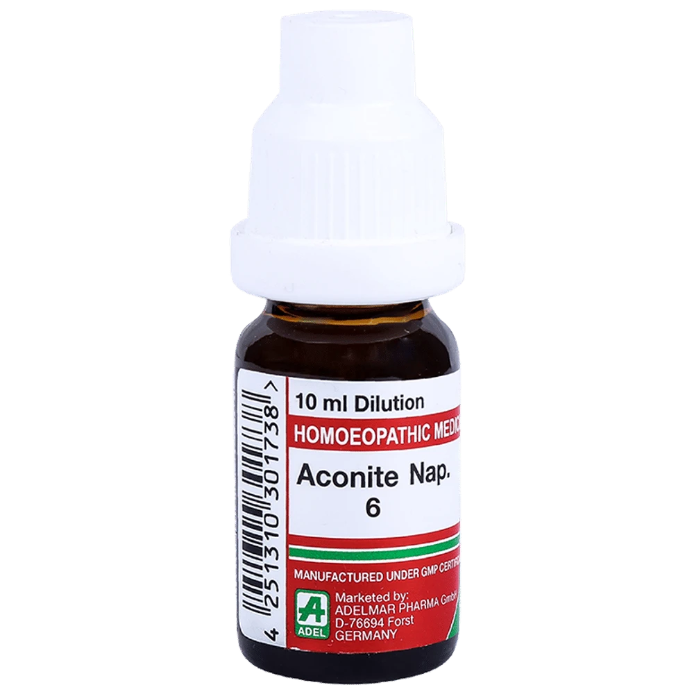 ADEL Aconite Nap. Dilution 6 bottle of 10 ml Dilution