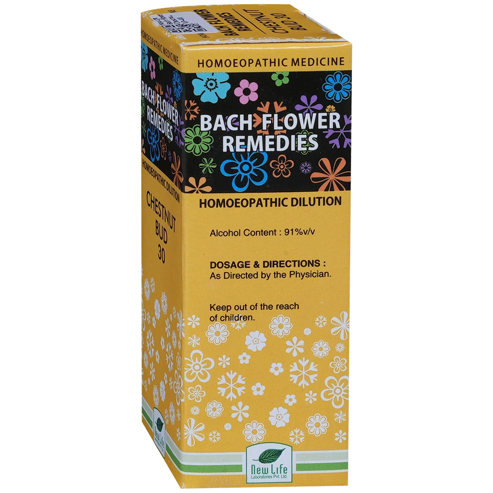New Life Bach Flower Chestnut Bud 30 bottle of 30 ml Dilution New Life Bach Flower Chestnut Bud 30 bottle of 30 ml Dilution