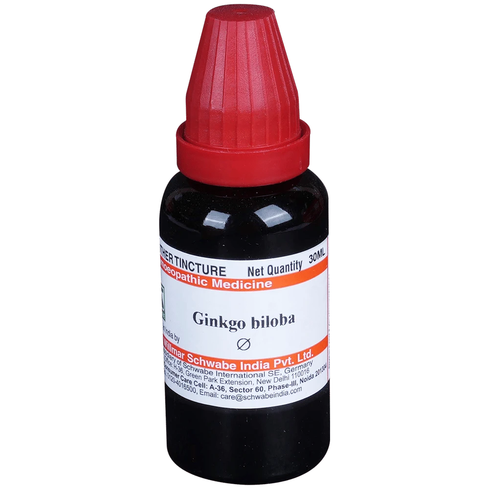 Dr Willmar Schwabe India Ginkgo Biloba Mother Tincture Q bottle of 30 ml Mother Tincture Dr Willmar Schwabe India Ginkgo Biloba Mother Tincture Q bottle of 30 ml Mother Tincture