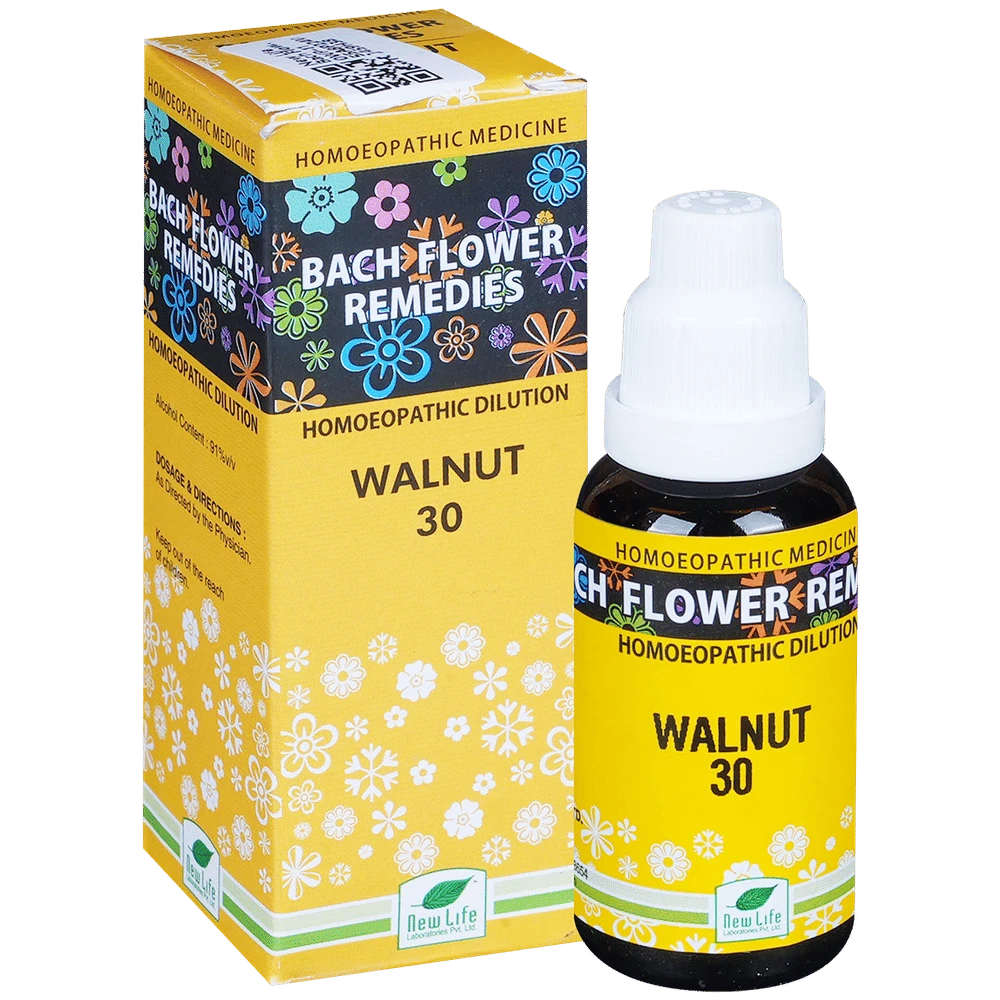 New Life Bach Flower Walnut 30 bottle of 30 ml Dilution
