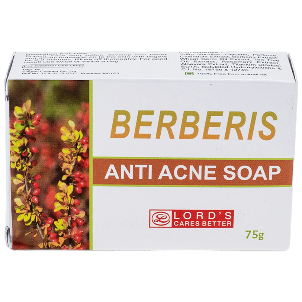Lord's Berberis Soap packet of 75 gm Soap