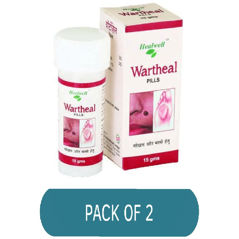 Healwell Wartheal Pills bottle of 15 gm Tablet