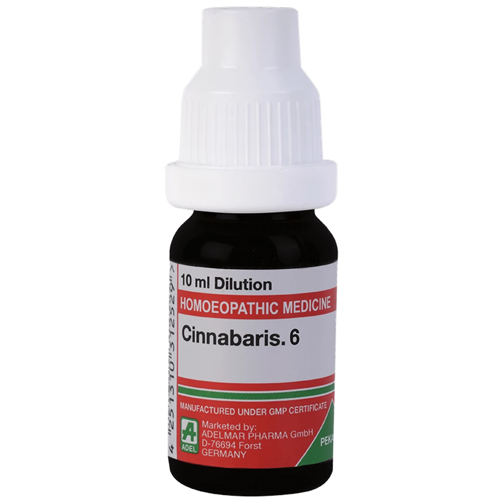 ADEL Cinnabaris Dilution 6 bottle of 10 ml Dilution