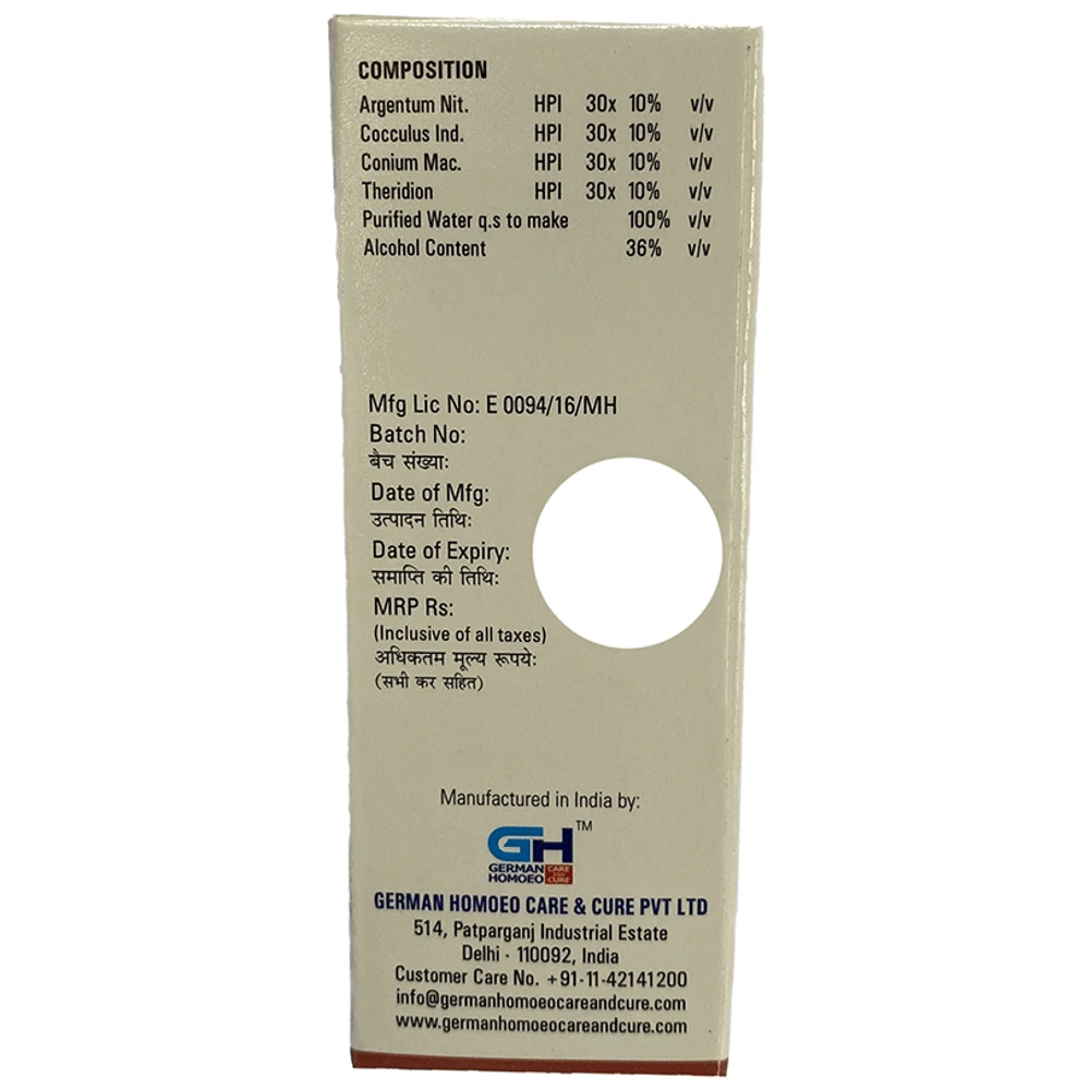 German's 527 Vertigo & Syncope Drop bottle of 30 ml Drop German's 527 Vertigo & Syncope Drop bottle of 30 ml Drop