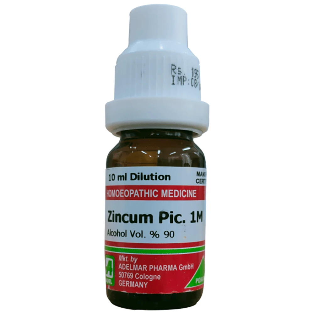 ADEL Zincum Pic. Dilution 1M bottle of 10 ml Dilution ADEL Zincum Pic. Dilution 1M bottle of 10 ml Dilution