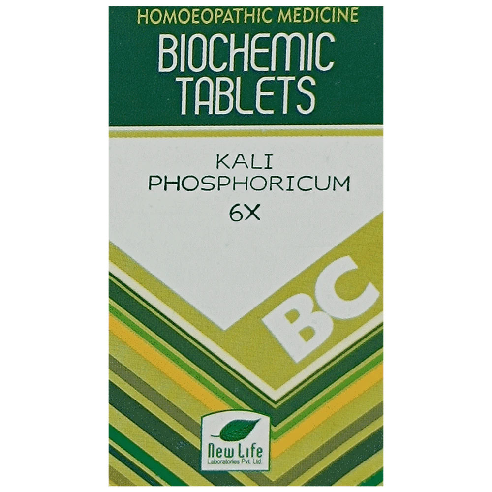 New Life Kali Phosphoricum Biochemic Tablet 6X bottle of 25 biochemic tablets New Life Kali Phosphoricum Biochemic Tablet 6X bottle of 25 biochemic tablets