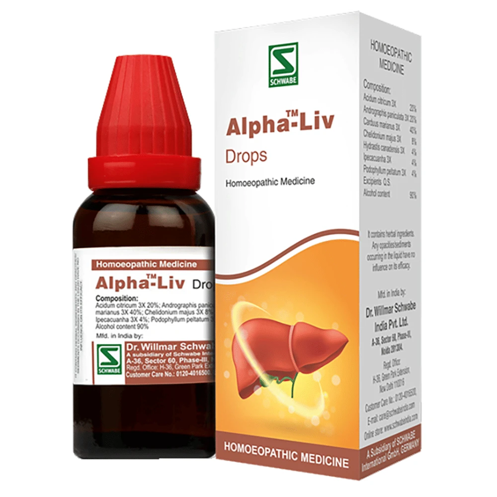 Dr Willmar Schwabe India Alpha-Liv Drop bottle of 30 ml Drop