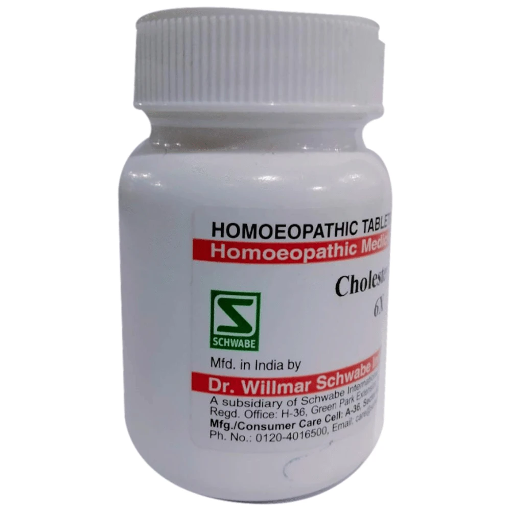 Dr Willmar Schwabe India Cholesterinum Trituration Tablet 6X bottle of 20 gm Trituration Tablet