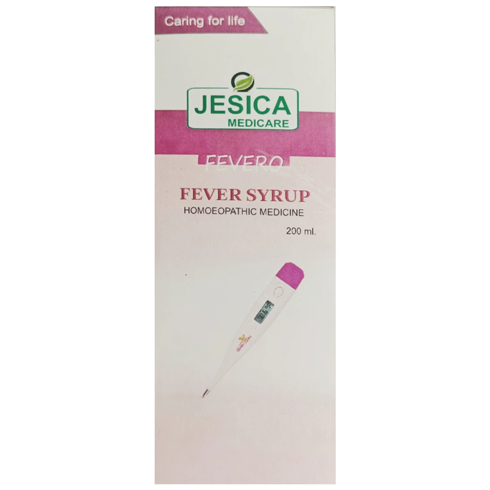 Jesica Fevero Fever Syrup bottle of 200 ml Syrup Jesica Fevero Fever Syrup bottle of 200 ml Syrup