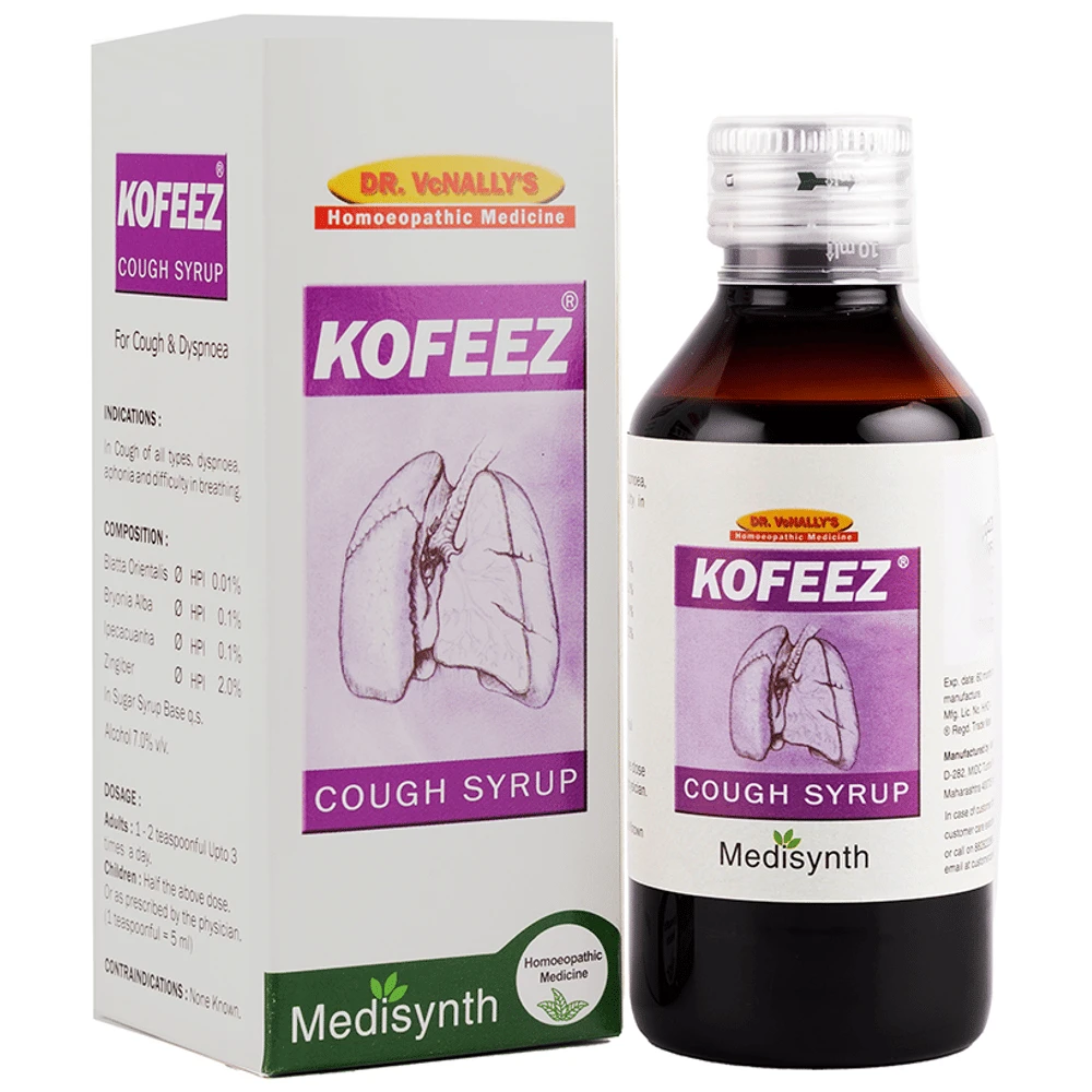 Medisynth Kofeez Cough Syrup bottle of 200 ml Syrup