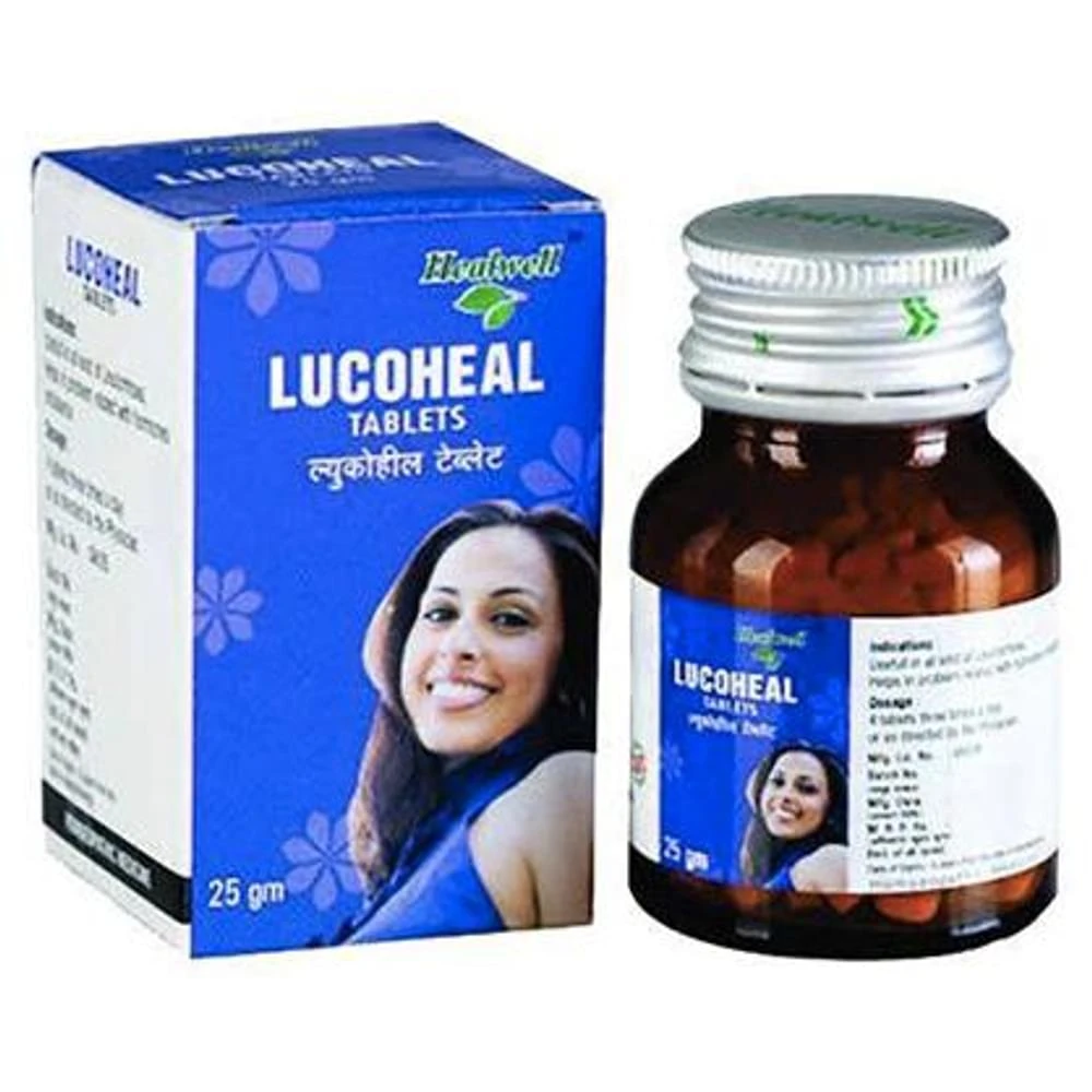 Healwell Lucoheal Tablet bottle of 25 gm Tablet