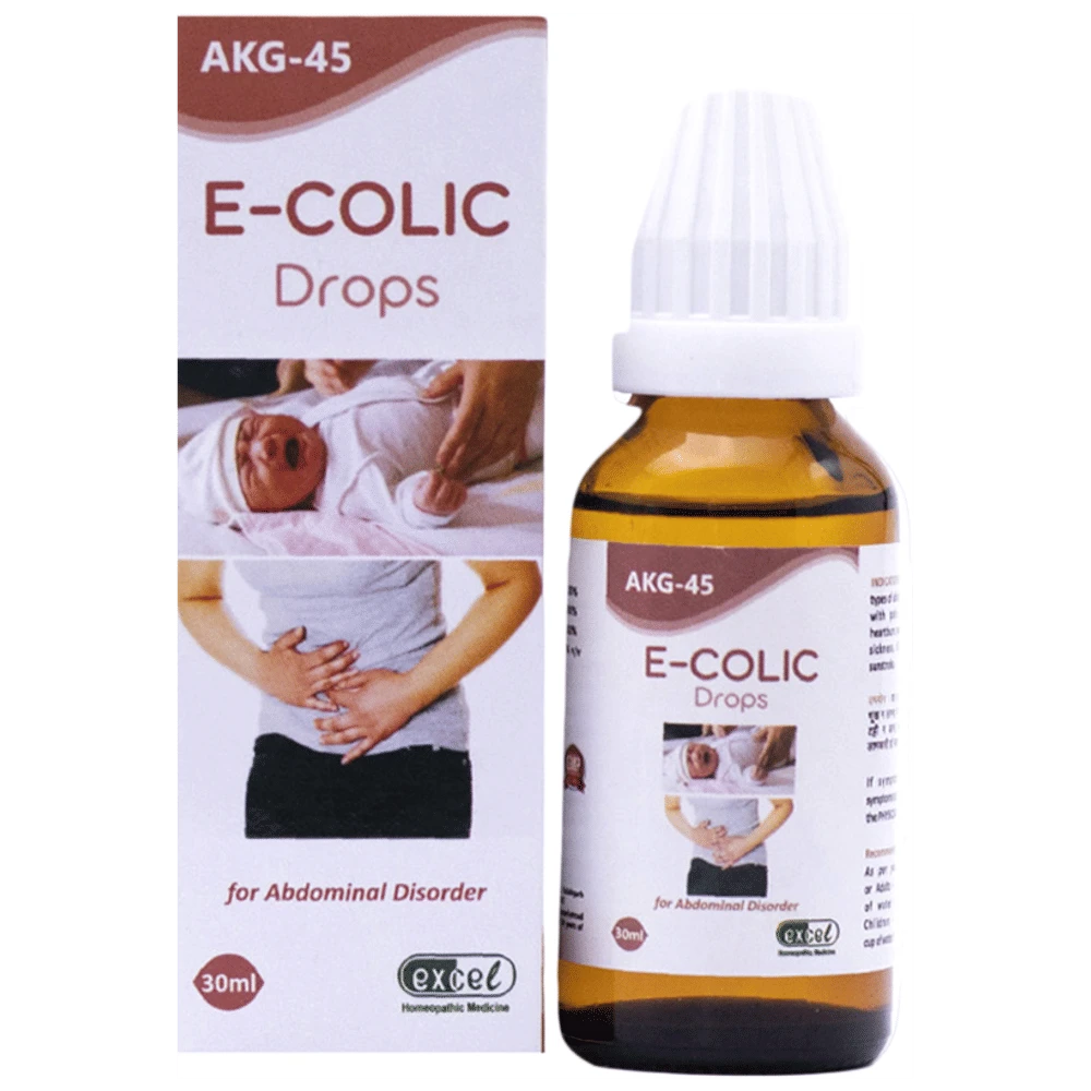 Excel AKG 45 E-Colic Drop bottle of 30 ml Oral Drops