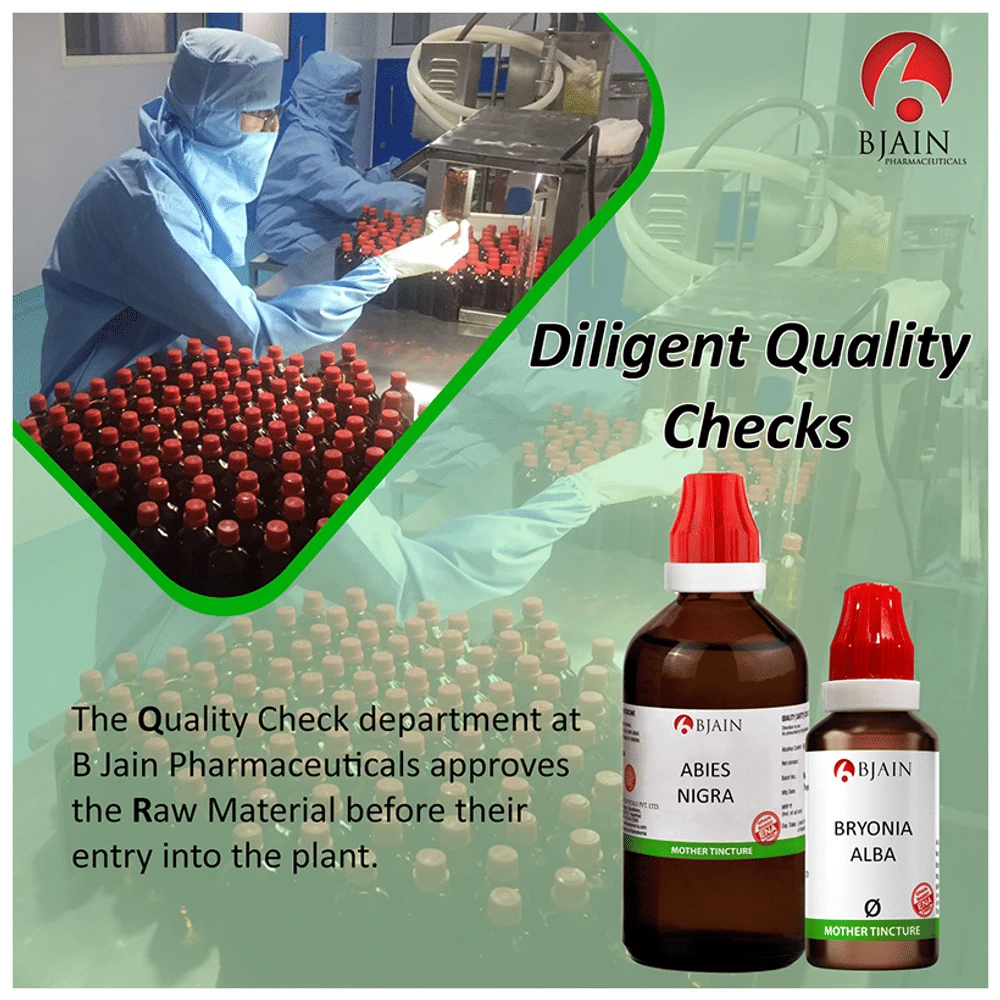 Bjain NUX VOMICA Mother Tincture Q bottle of 100 ml Mother Tincture