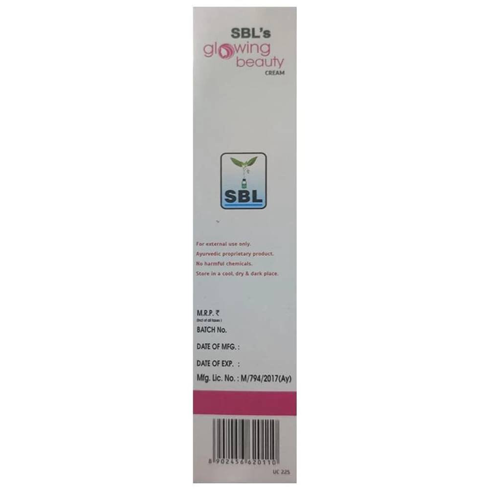 SBL Glowing Beauty Fairness Cream tube of 50 gm Cream SBL Glowing Beauty Fairness Cream tube of 50 gm Cream