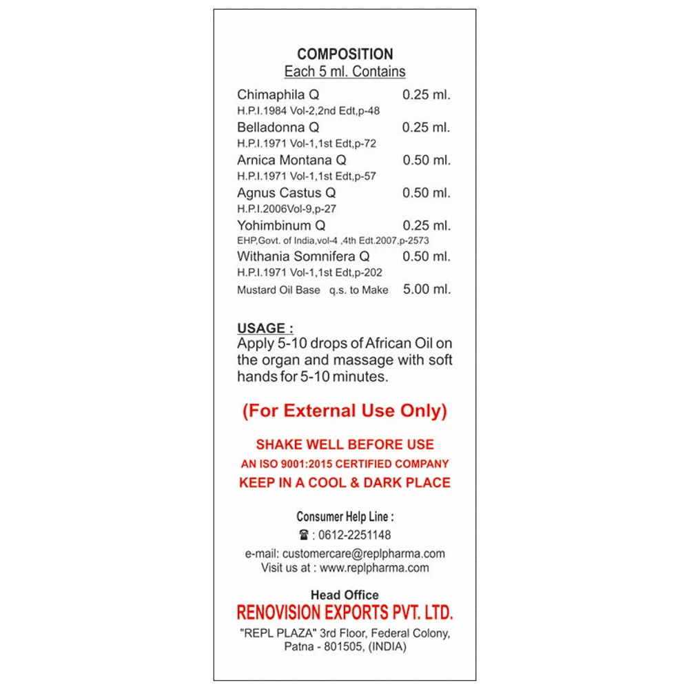 REPL Dr. Advice No.154 Repl African Oil Drop bottle of 15 ml Drop