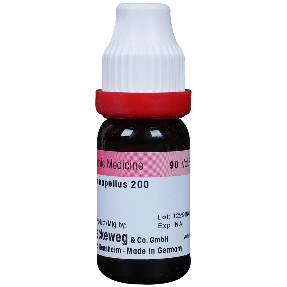 Dr. Reckeweg Aconitum Napellus Dilution 200 CH bottle of 11 ml Dilution