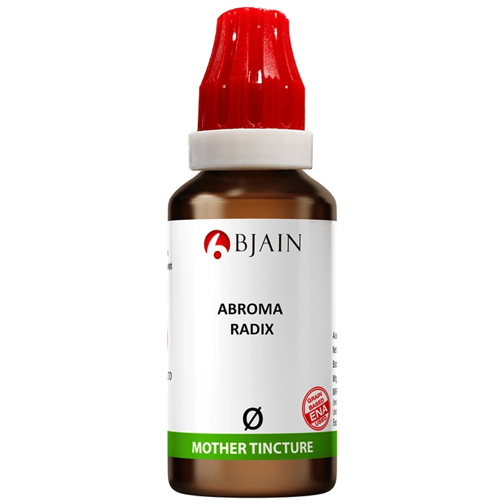 Bjain Abroma Radix Mother Tincture Q bottle of 30 ml Mother Tincture