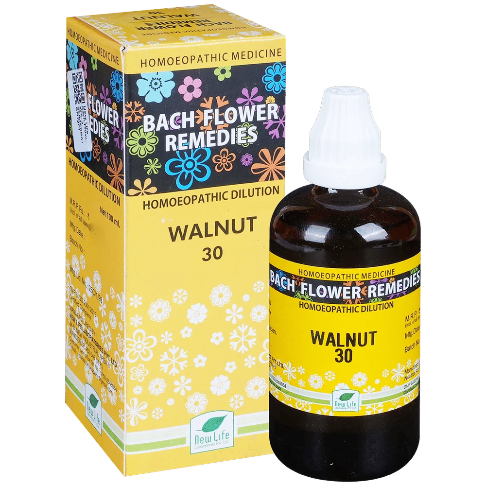 New Life Bach Flower Walnut 30 bottle of 100 ml Dilution