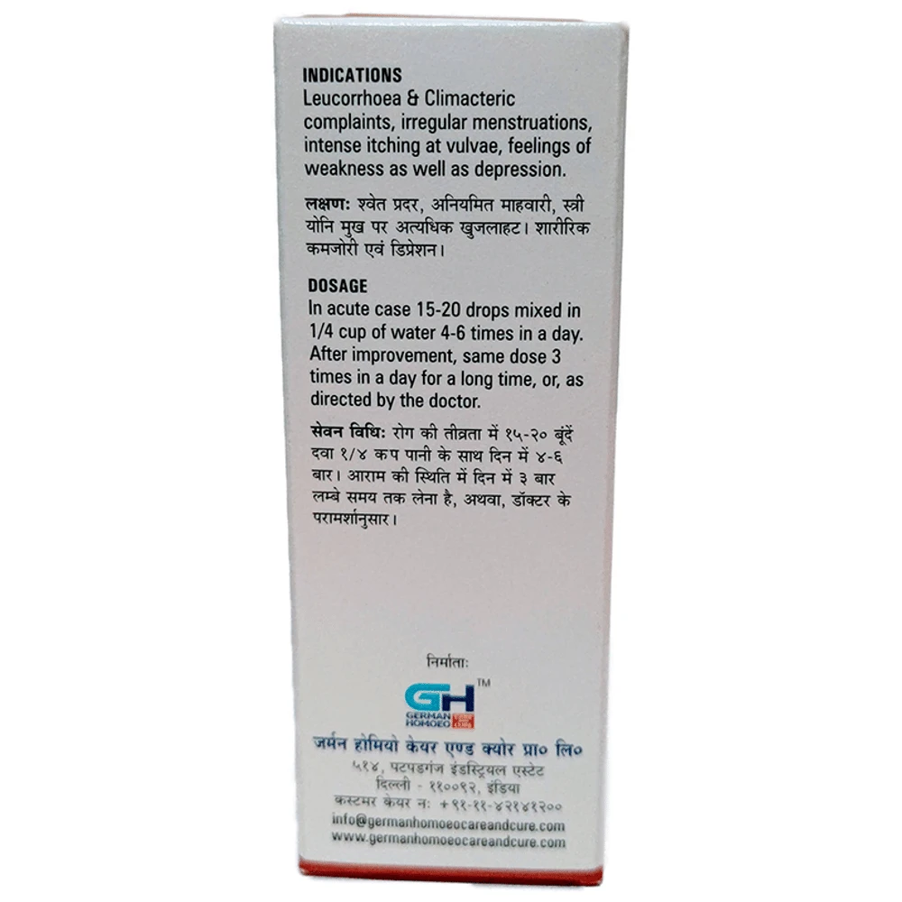German's 509 Leucorrhoea & Climacteric Drop bottle of 30 ml Drop