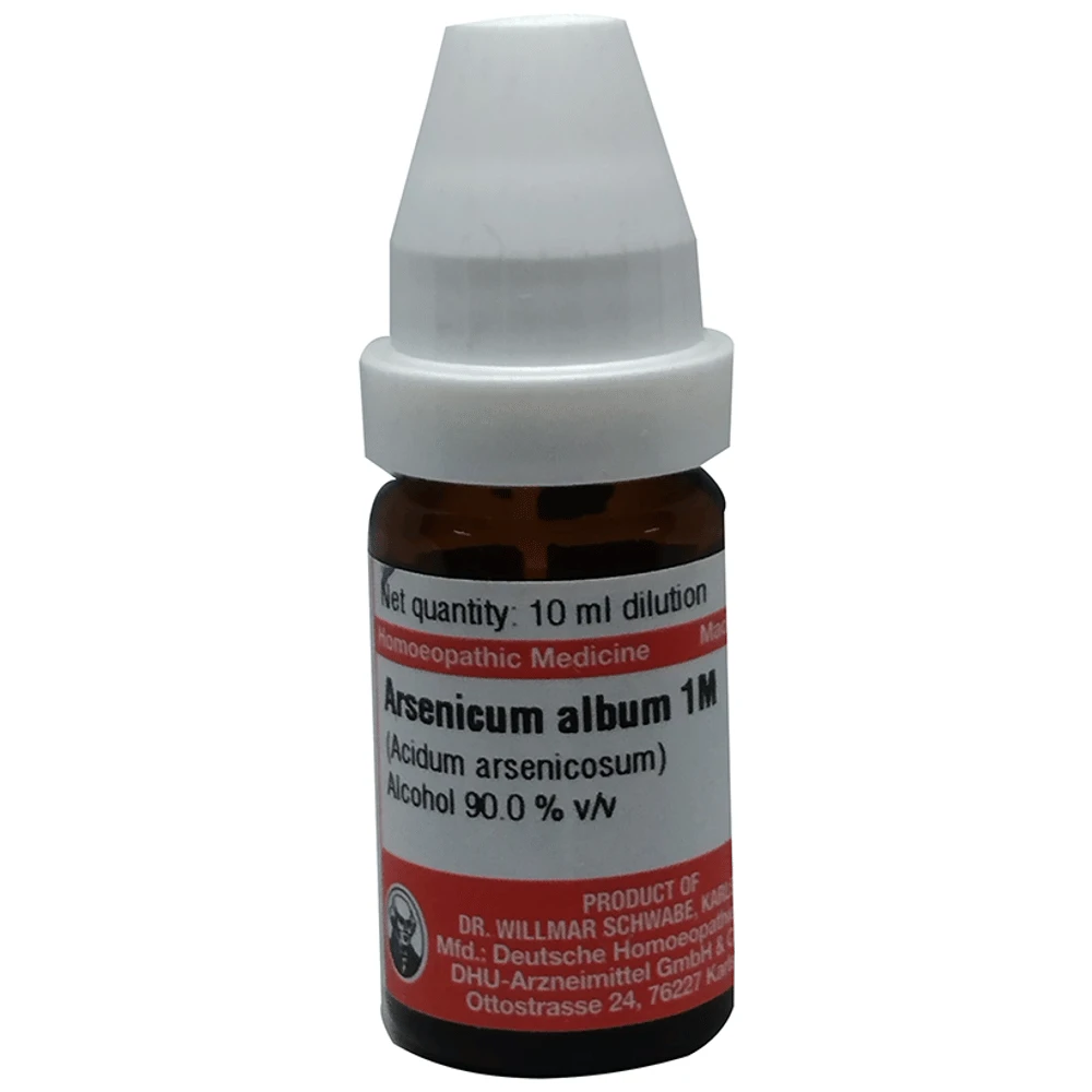 Dr Willmar Schwabe Germany Arsenicum Album (Acidum Arsenicosum) Dilution 1M bottle of 10 ml Dilution