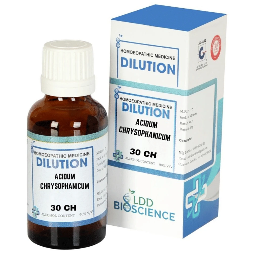 LDD Bioscience Acidum Chrysophanicum Dilution 30 CH bottle of 30 ml Dilution