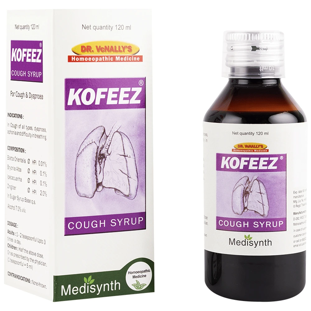 Medisynth Kofeez Cough Syrup bottle of 120 ml Syrup