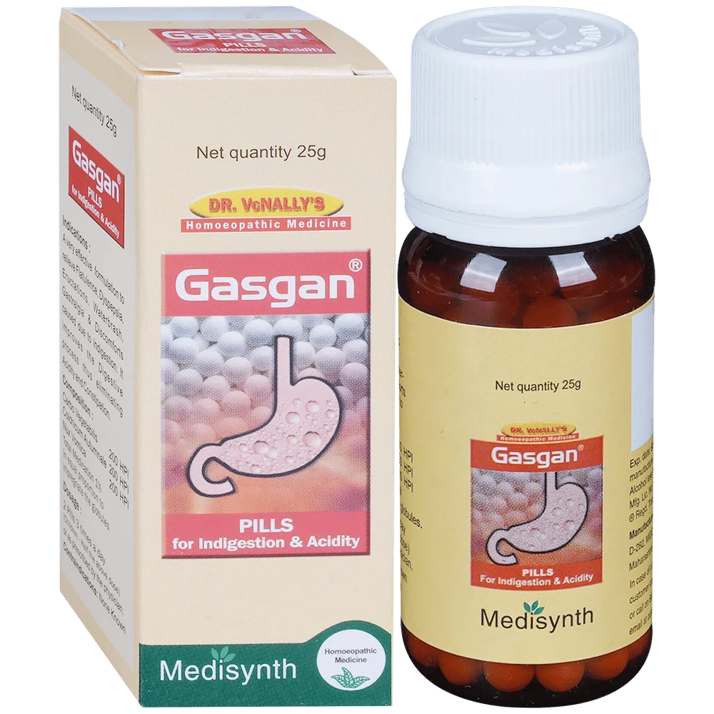 Medisynth Gasgan Pill bottle of 25 gm Tablet