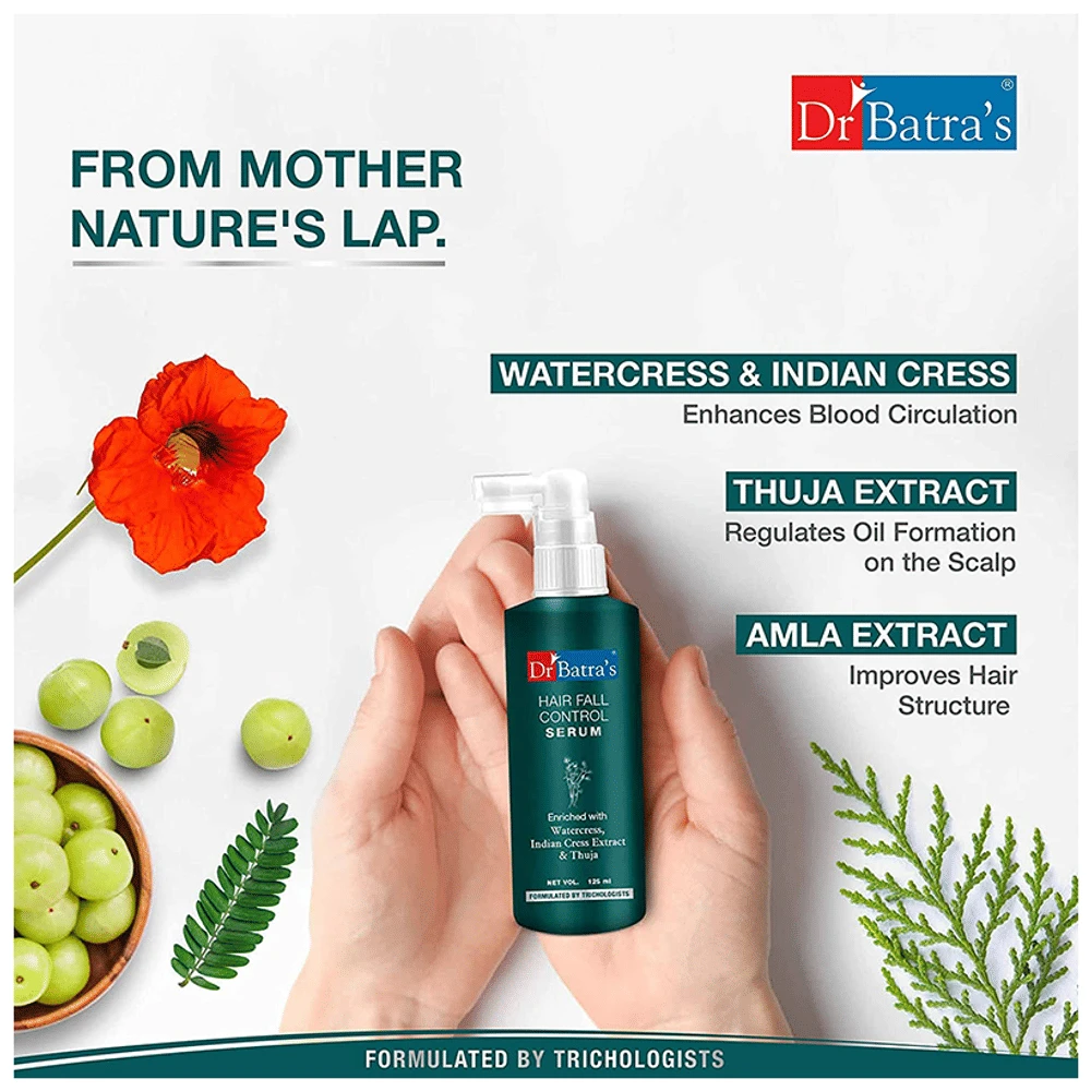 Dr Batra's Hair Fall Control Serum pump bottle of 125 ml Serum